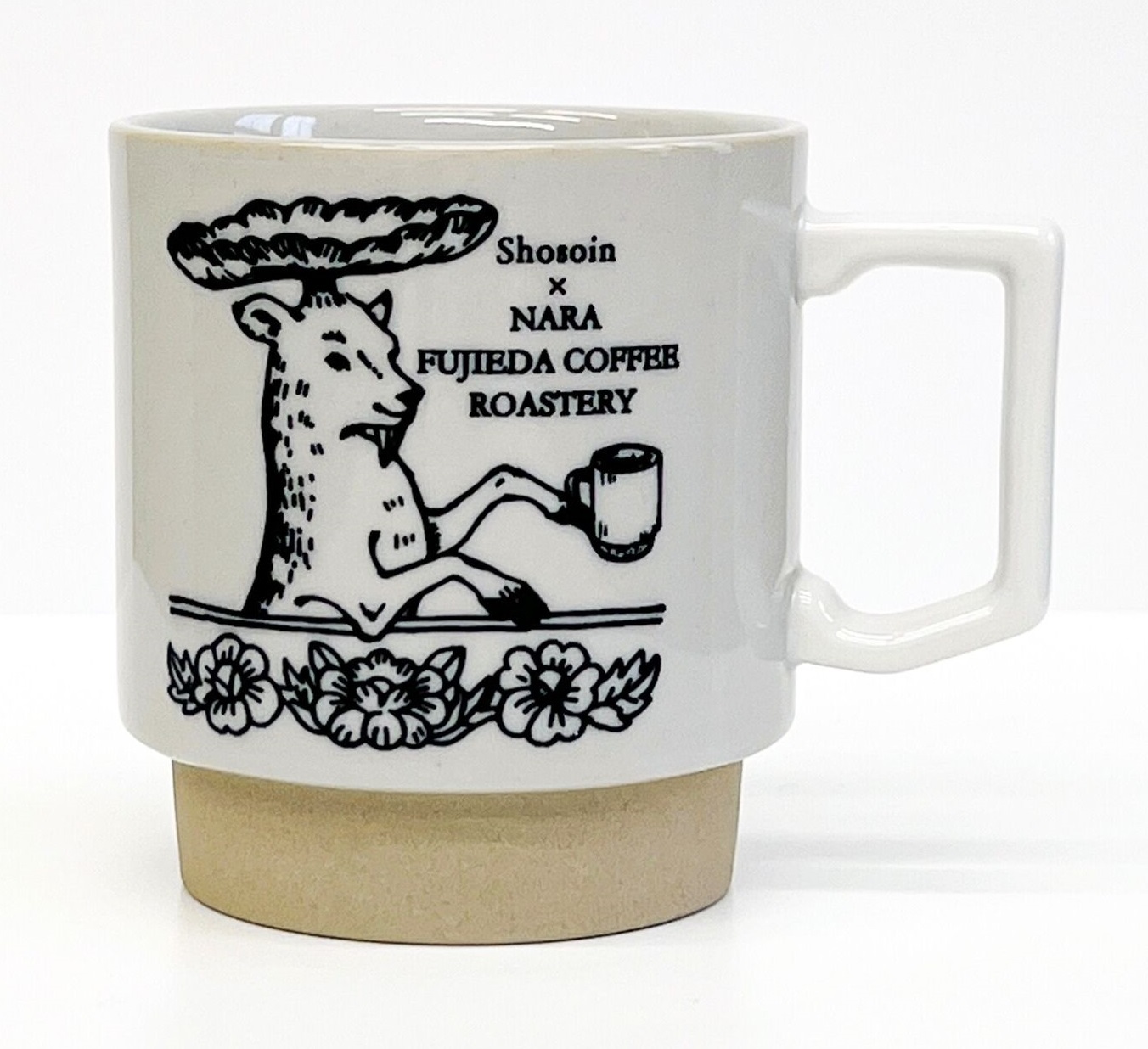 正倉院展×奈良藤枝珈琲焙煎所　コラボマグカップ「花鹿」